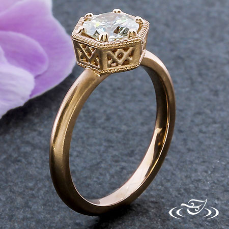 Erin's Custom Made Rose Gold Engagement Ring