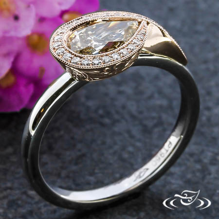 Wrap Halo Engagement Ring