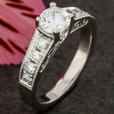 Platinum Trellis Engagement Ring