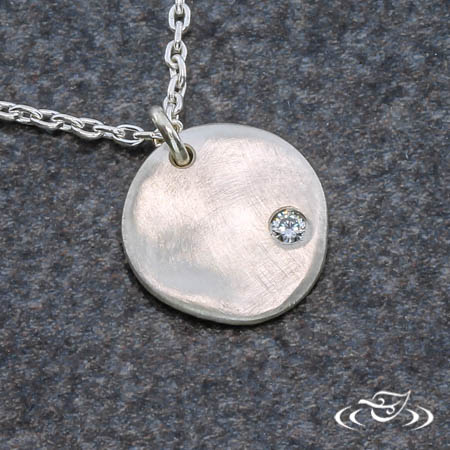 Sterling Silver Rustic Pendant