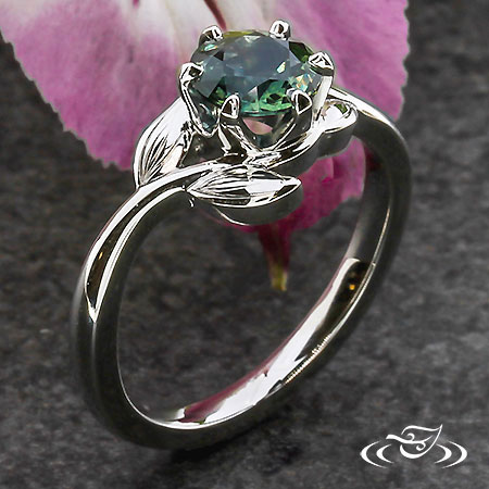 Organic Montana Sapphire Engagement Ring