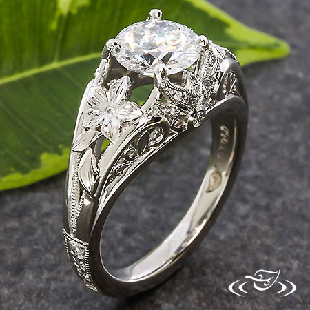 Lotus deals engagement ring