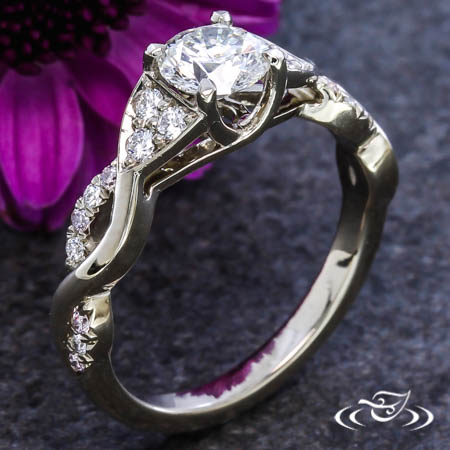 Diamond Twist & Accent Engagement Ring