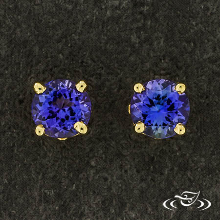 Tanzanite Stud Earrings