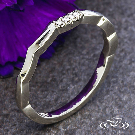 Diamond Accented Shadow Band