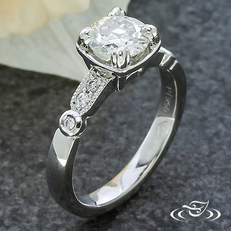 Old European Diamond Vintage Engagement Ring