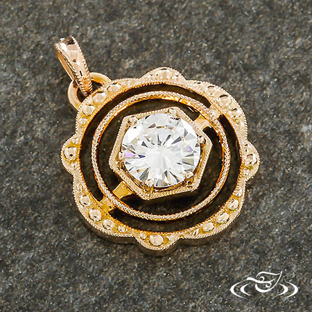 Rose Gold Floating Pendant
