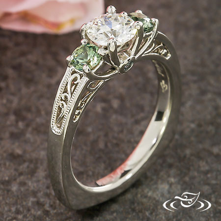 Montana Sapphire Three Stone