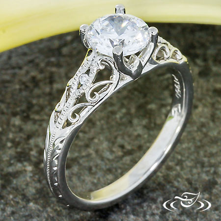 Pierced Vintage Inspired Ring