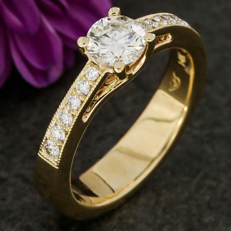 Reverse Taper Engagement Ring
