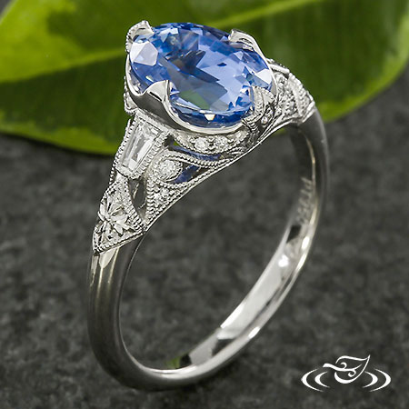 Custom Edwardian Inspired Engagement Ring