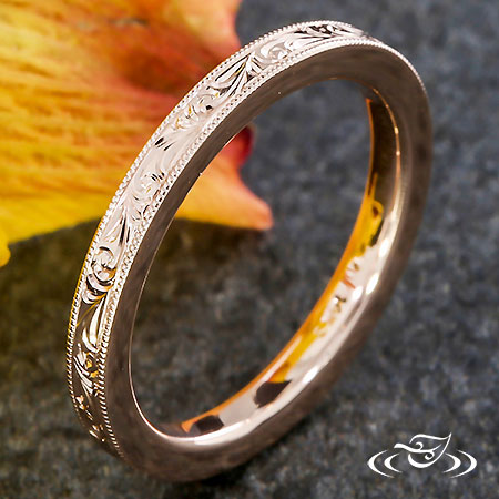 Scroll Engraved Band