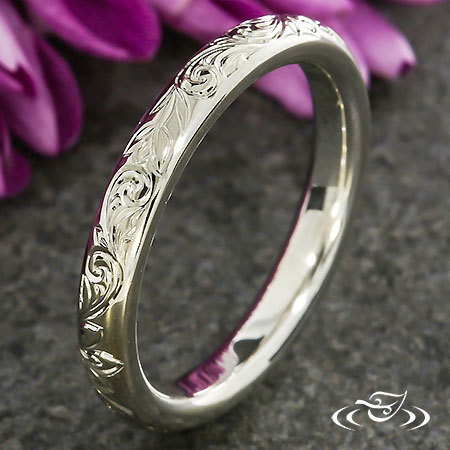 Unique Floral And Scroll Band