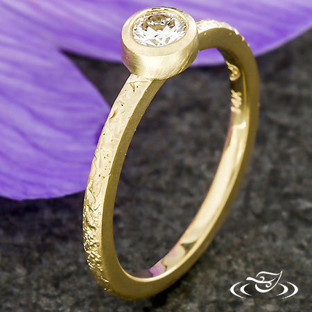 Stackable Diamond Bezel Ring