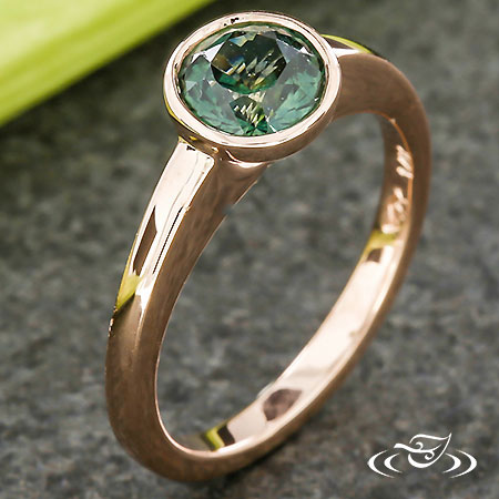 Minimalist Montana Sapphire Engagement Ring