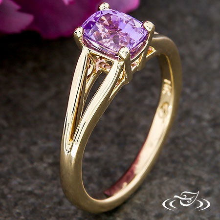 Golden Lavender Ring