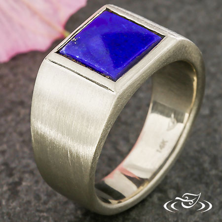   Square Lapis Ring