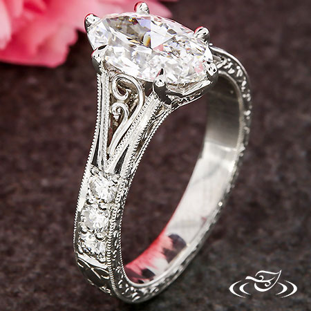 Marquise Vintage Engagement Ring