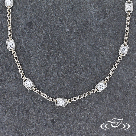 Diamond Station Necklace 