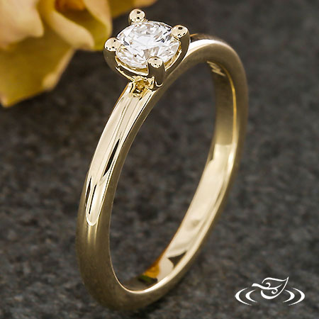 Dainty Four Prong Engagement Ring