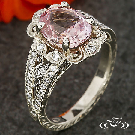 Kamala Padparadscha Sapphire and White Diamond Earrings - Fine Jewellery  and Argyle Pink Diamond Specialists