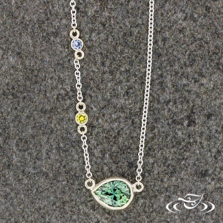 Montana Sapphire Confetti Necklace