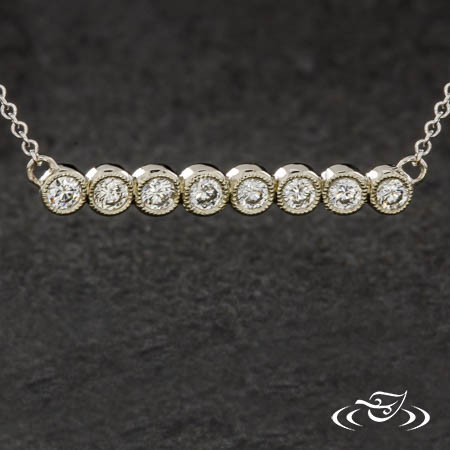 Vintage Diamond Bar Necklace