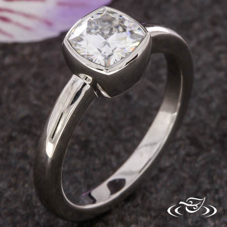 Bezel Cushion Ring