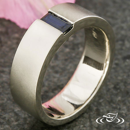 Contemporary Sapphire Ring