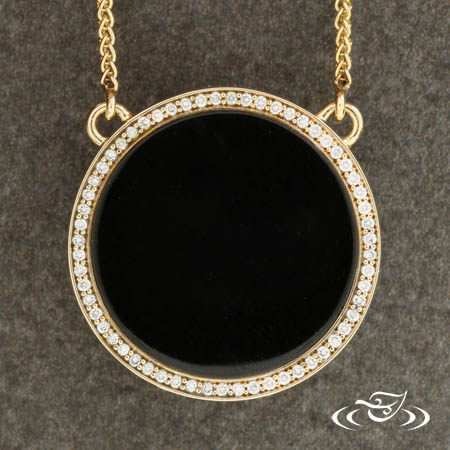 Black Onyx Eclipse Necklace