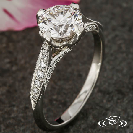 Dainty Vintage-Inspired Engagement Ring