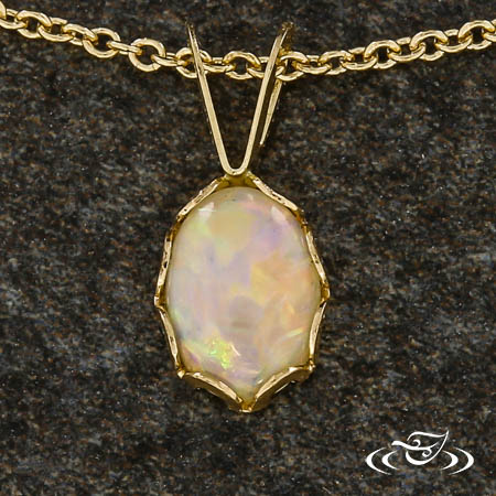 Delicate Opal Pendant