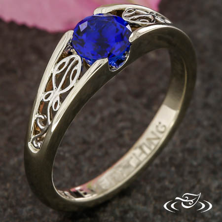 Custom Unique Filigree Engagement Ring