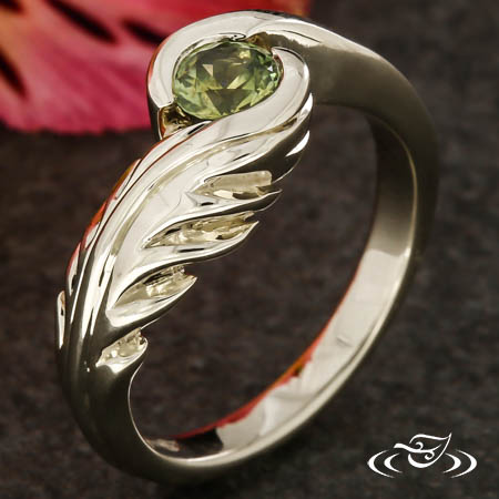 Leaf Wrap Engagement Ring