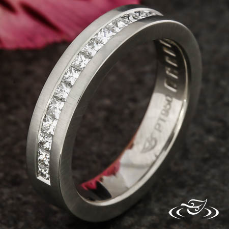 Channel Set Princess Cut Band