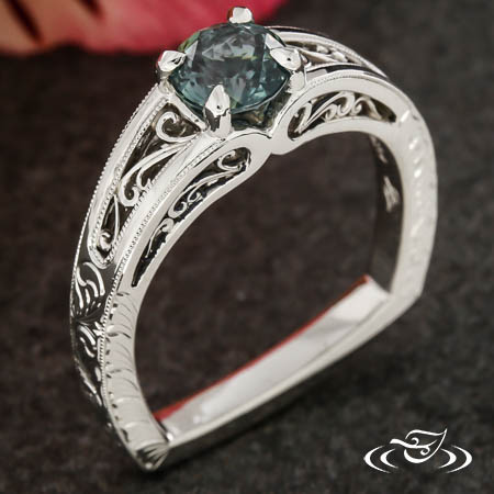 Filigree Sapphire Ring