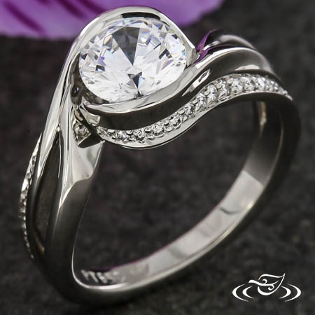 Bypass Style Engagement Ring