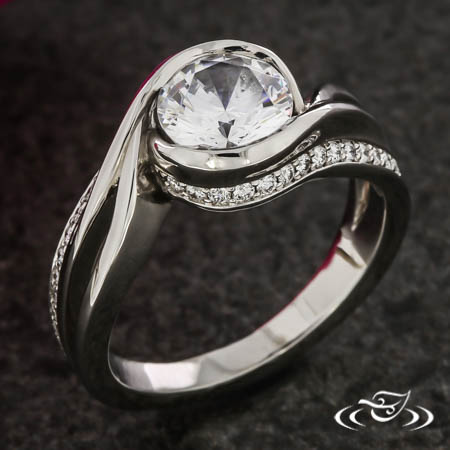 Bypass Style Engagement Ring 