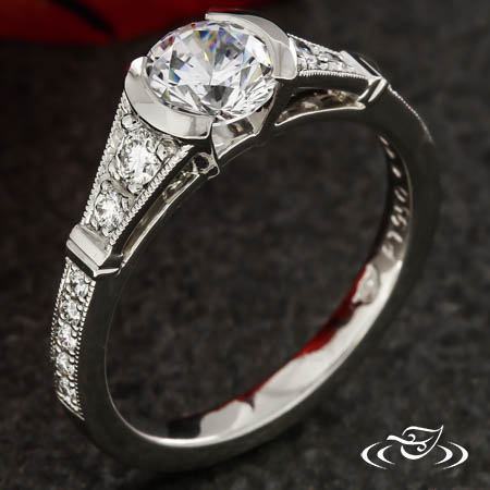 Half Bezel Anitique Inspired Ring
