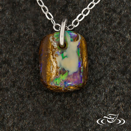 Boulder Opal Dangle Pendant