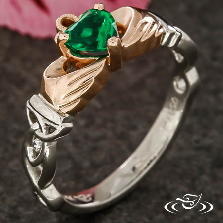 Two Tone Claddagh Ring