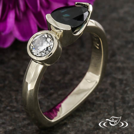 Toi Et Moi Diamond And Sapphire Ring