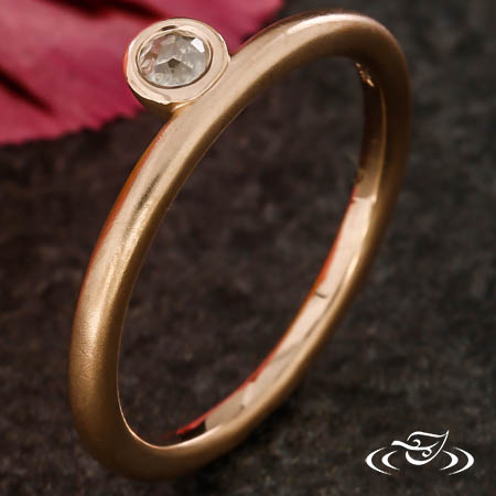 Stackable Rose Cut Diamond Ring