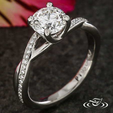 Single Twist Engagement Ring