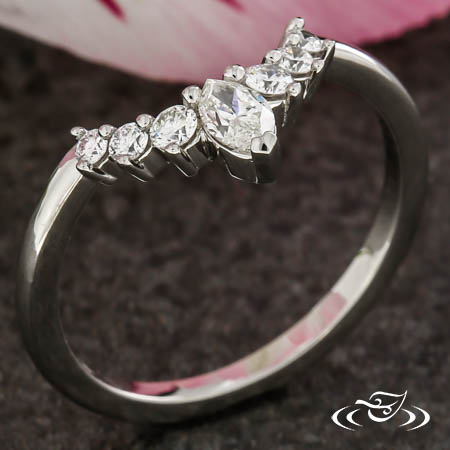 Fan Style Diamond Band 