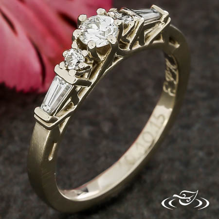 Architecturally Inspired Engagement Ring