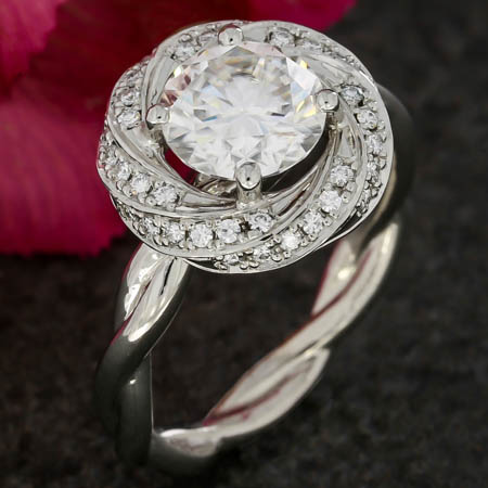 Twisting Engagement Ring