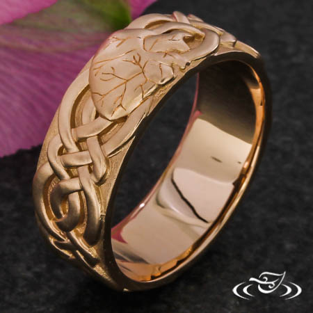 Heart And Braid Ring