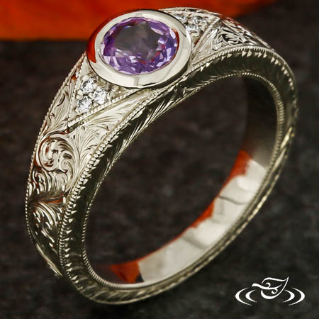 Lavender Sapphire Ring