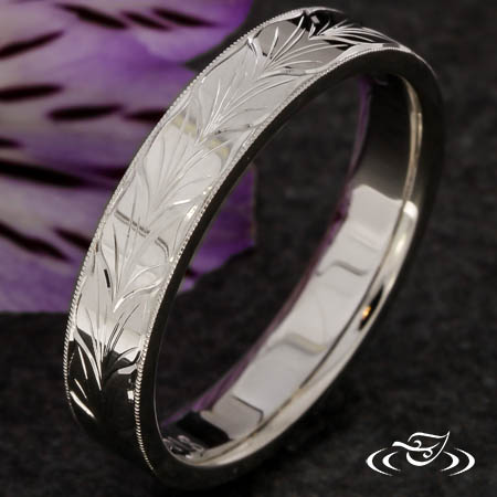 Wheat Engraved Band